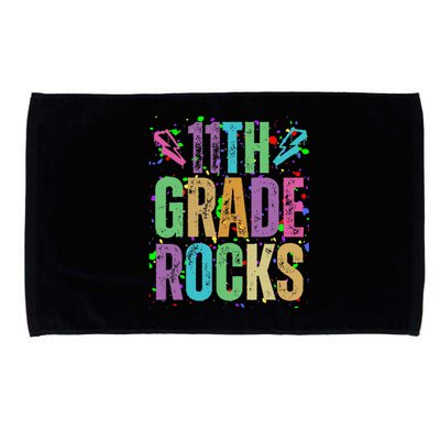 School Rocks Back To School Rockin 11th Grade Rocks Microfiber Hand Towel