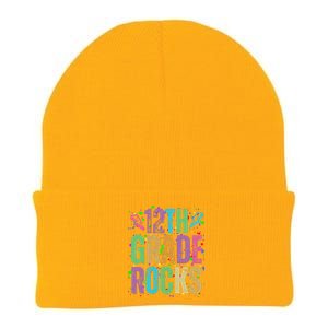 School Rocks Back To School Rockin 12th Grade Rocks Knit Cap Winter Beanie