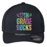 School Rocks Back To School Rockin 12th Grade Rocks Flexfit Unipanel Trucker Cap