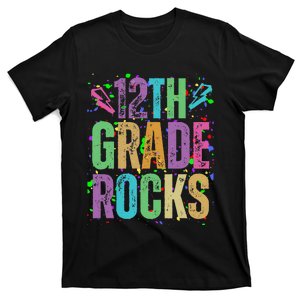 School Rocks Back To School Rockin 12th Grade Rocks T-Shirt