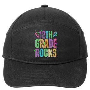 School Rocks Back To School Rockin 12th Grade Rocks 7-Panel Snapback Hat