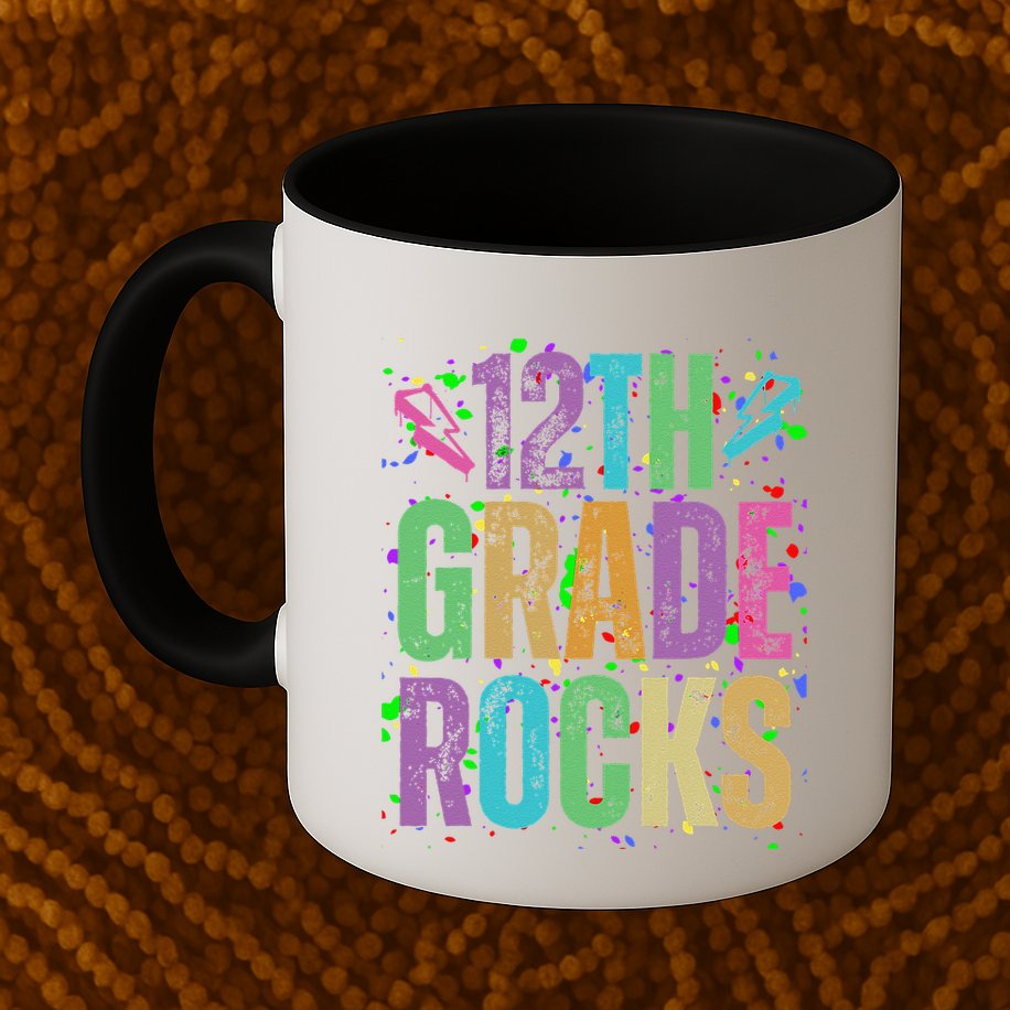 School Rocks Back To School Rockin 12th Grade Rocks Mug