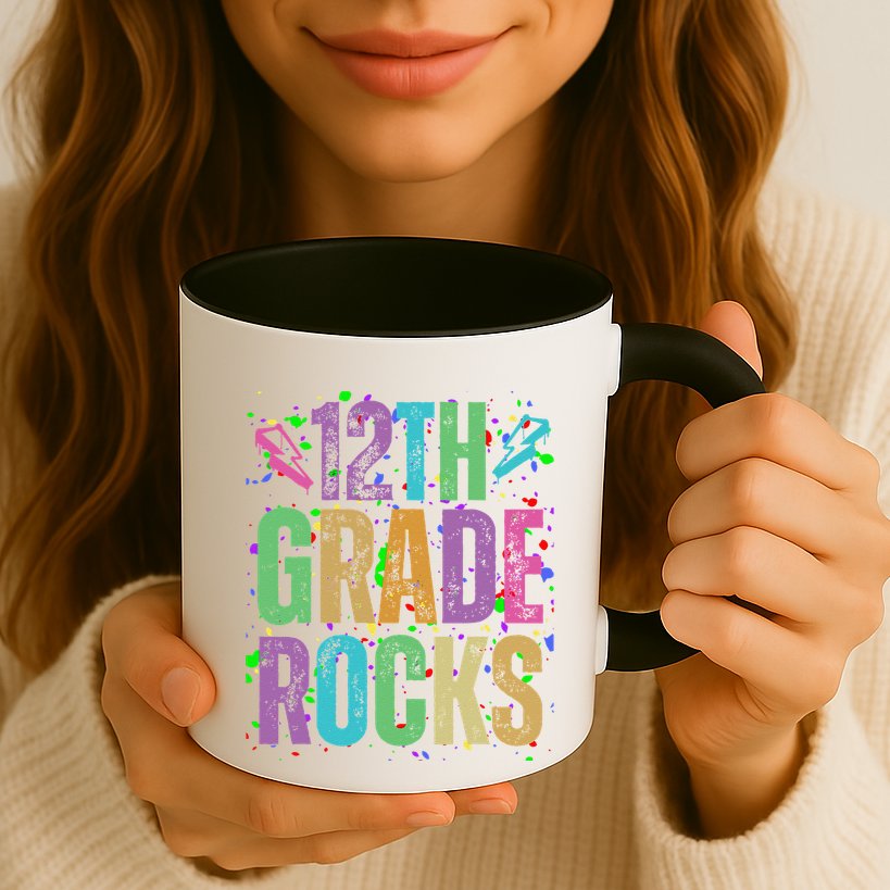 School Rocks Back To School Rockin 12th Grade Rocks Mug