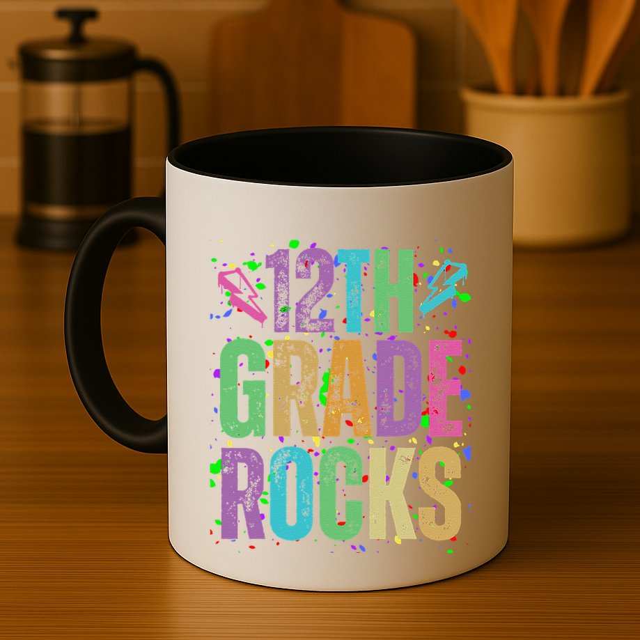 School Rocks Back To School Rockin 12th Grade Rocks Mug