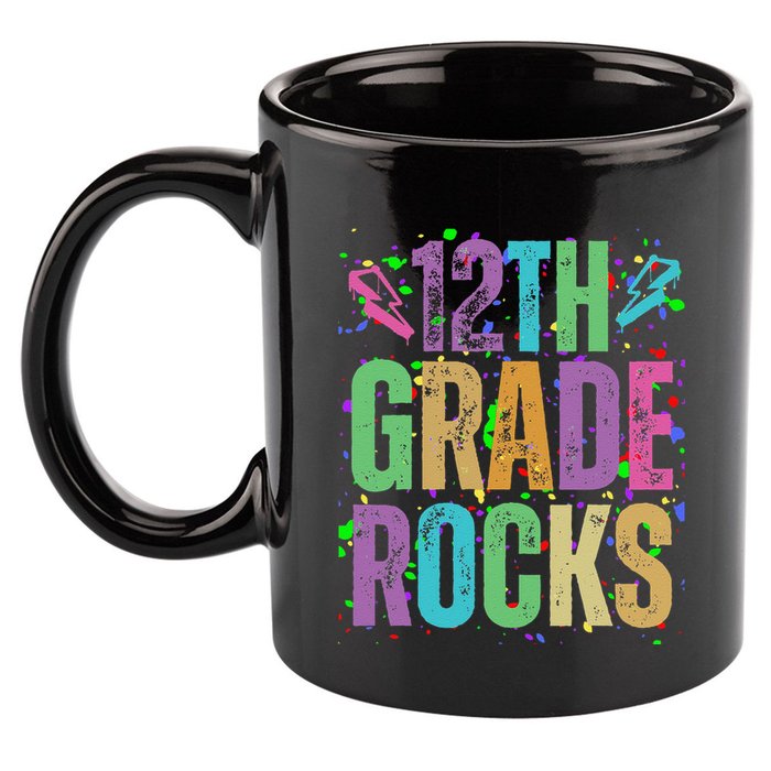 School Rocks Back To School Rockin 12th Grade Rocks 11oz C Handle Ceramic Mug