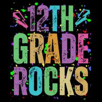 School Rocks Back To School Rockin 12th Grade Rocks Drawstring Bag
