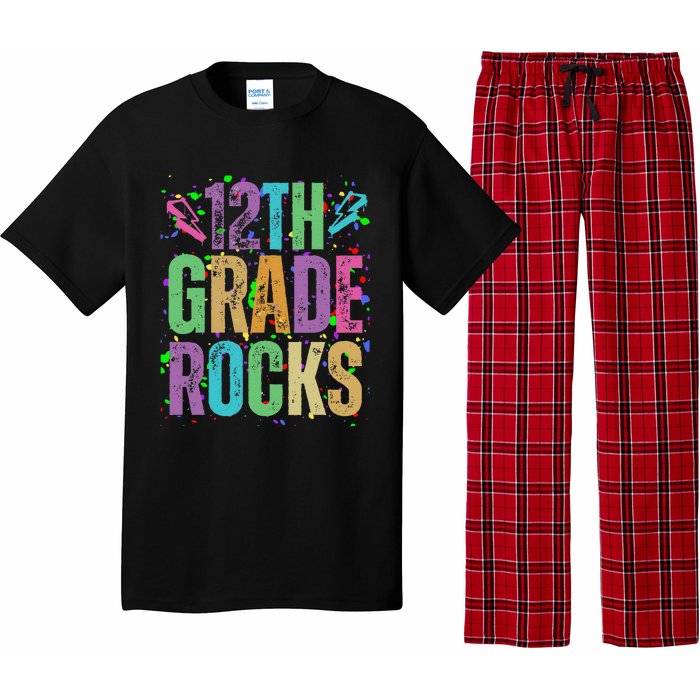 School Rocks Back To School Rockin 12th Grade Rocks Pajama Set