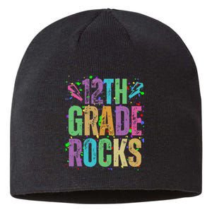 School Rocks Back To School Rockin 12th Grade Rocks Sustainable Beanie