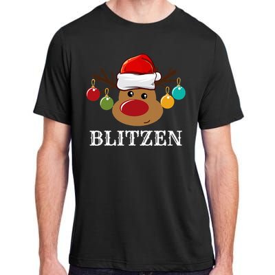 Santa Reindeer Blitzen Xmas Group Costume Adult ChromaSoft Performance T-Shirt