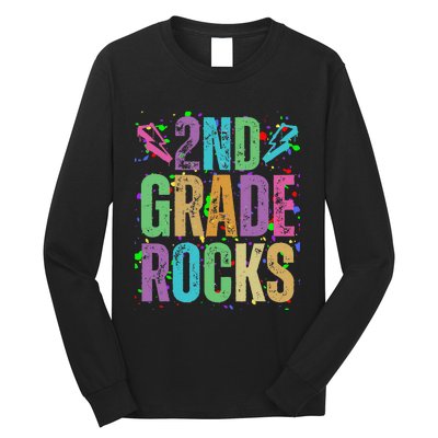 School Rocks Back To School Rockin 2nd Grade Rocks Long Sleeve Shirt