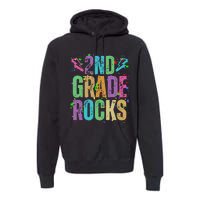 School Rocks Back To School Rockin 2nd Grade Rocks Premium Hoodie