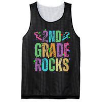 School Rocks Back To School Rockin 2nd Grade Rocks Mesh Reversible Basketball Jersey Tank