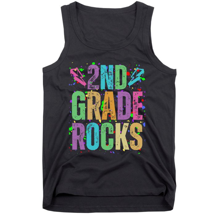 School Rocks Back To School Rockin 2nd Grade Rocks Tank Top