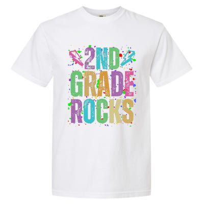 School Rocks Back To School Rockin 2nd Grade Rocks Garment-Dyed Heavyweight T-Shirt