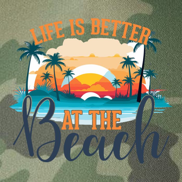 Summer Retro Beach Vibes Graphic Legacy Tie Dye Trucker Hat