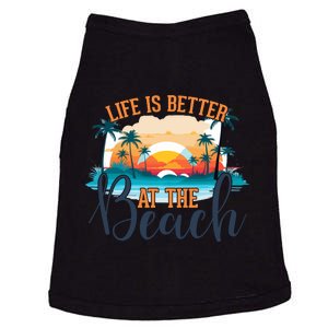 Summer Retro Beach Vibes Graphic Doggie Tank