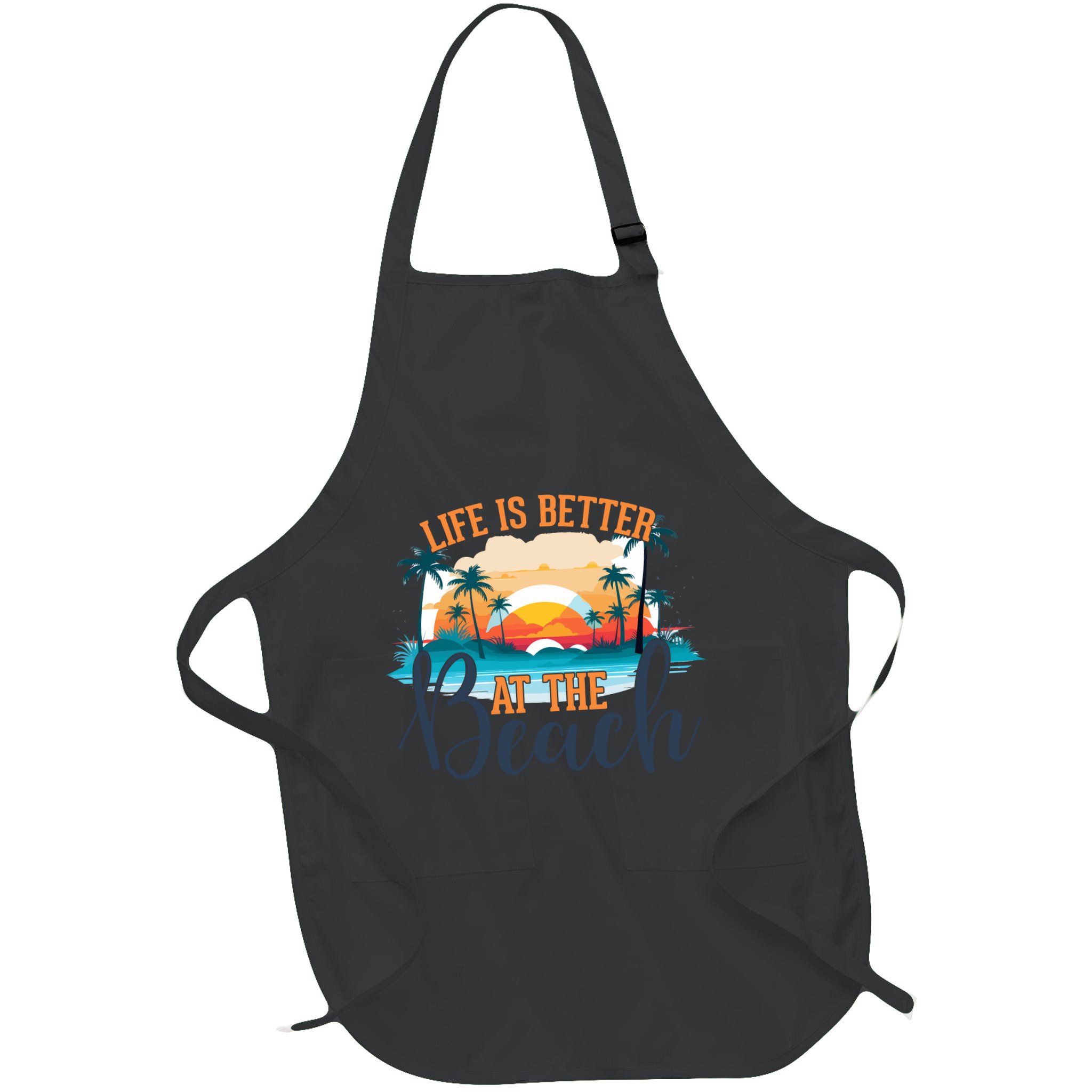 Summer Retro Beach Vibes Graphic Apron
