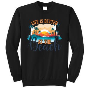 Summer Retro Beach Vibes Graphic Sweatshirt