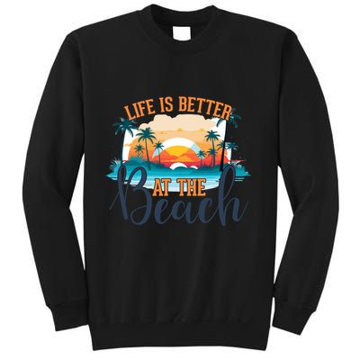 Summer Retro Beach Vibes Graphic Sweatshirt