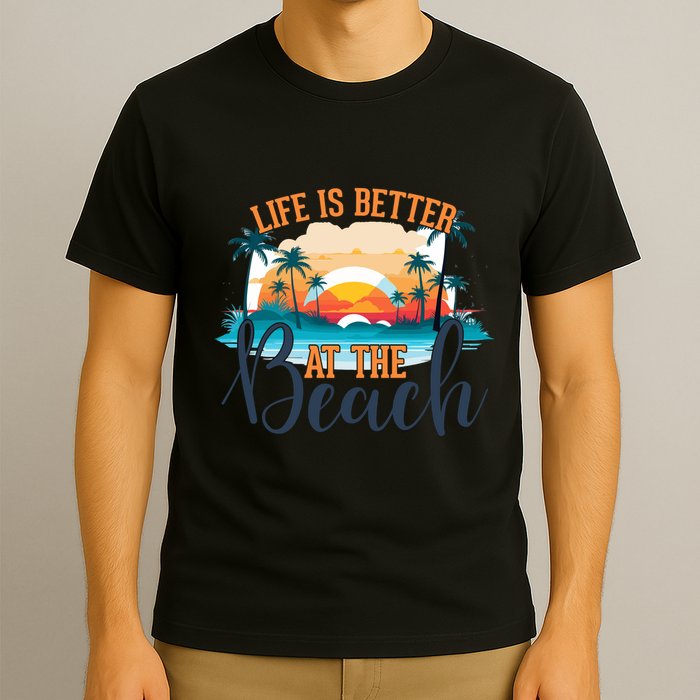 Summer Retro Beach Vibes Graphic T-Shirt