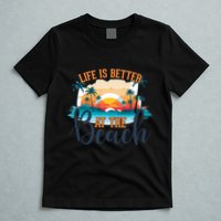 Summer Retro Beach Vibes Graphic T-Shirt