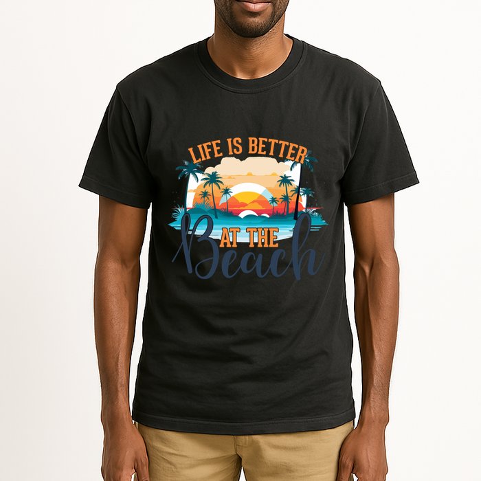 Summer Retro Beach Vibes Graphic Tall T-Shirt