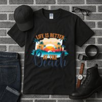 Summer Retro Beach Vibes Graphic Tall T-Shirt