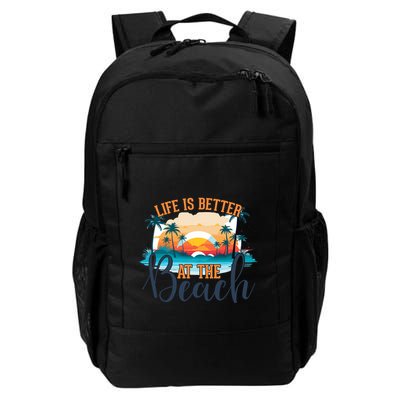 Summer Retro Beach Vibes Graphic Backpack