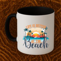 Summer Retro Beach Vibes Graphic Mug