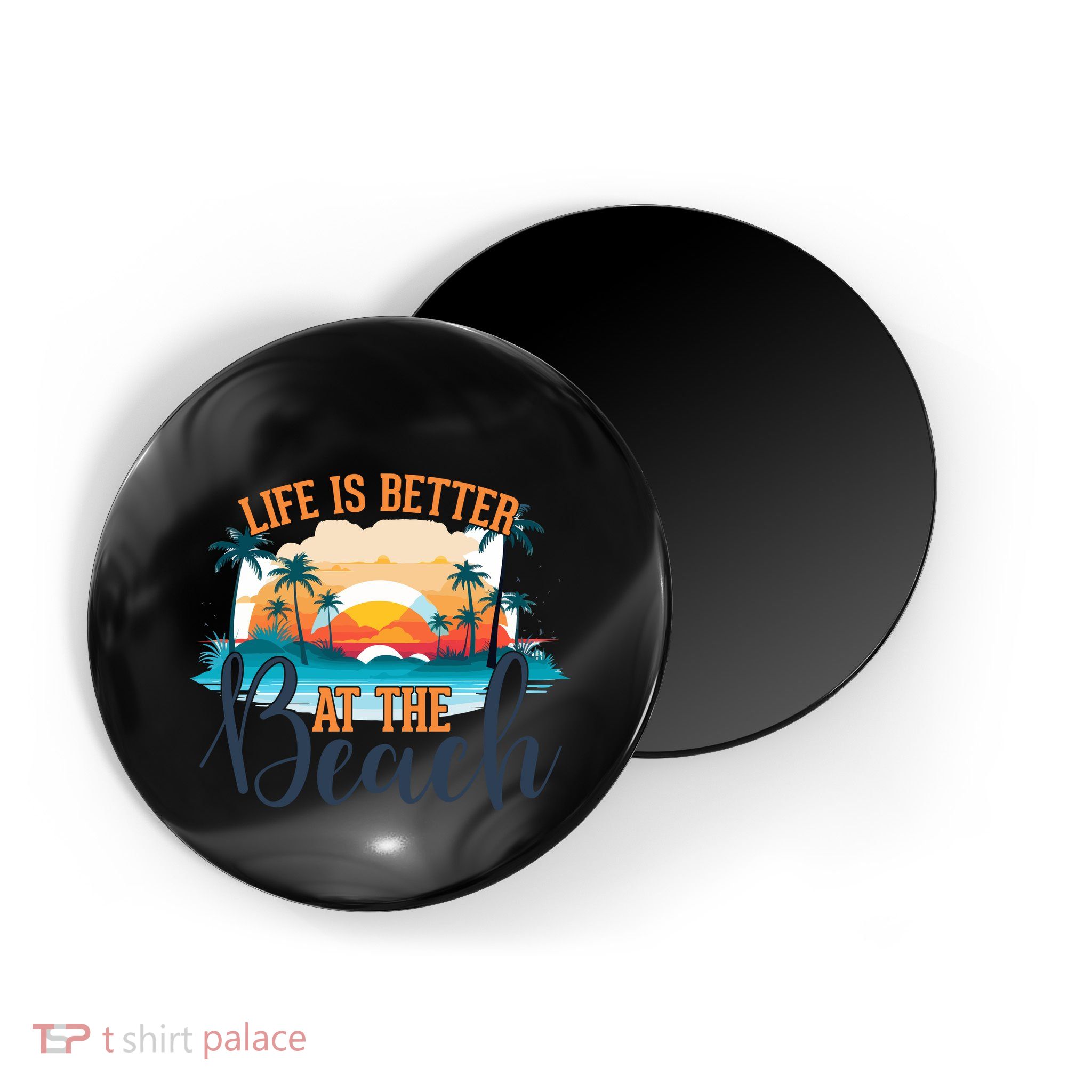 Summer Retro Beach Vibes Graphic Magnet