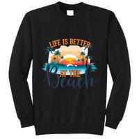 Summer Retro Beach Vibes Graphic Tall Sweatshirt