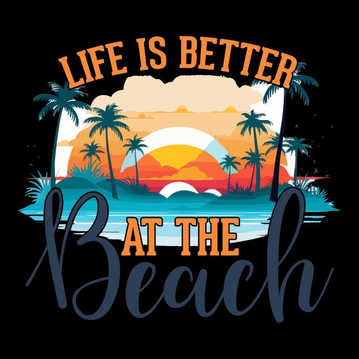Summer Retro Beach Vibes Graphic Tall Sweatshirt