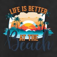 Summer Retro Beach Vibes Graphic Trucker Hat