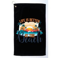 Summer Retro Beach Vibes Graphic Golf Towel