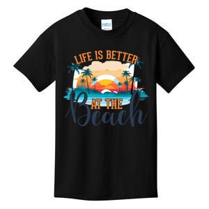 Summer Retro Beach Vibes Graphic Kids T-Shirt