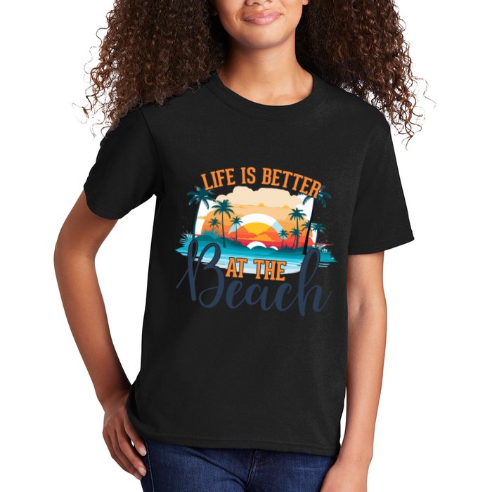 Summer Retro Beach Vibes Graphic Kids T-Shirt