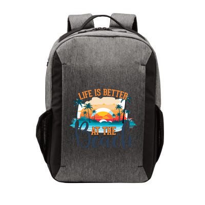 Summer Retro Beach Vibes Graphic Vector Backpack