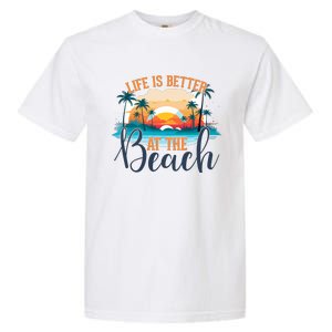 Summer Retro Beach Vibes Graphic Garment-Dyed Heavyweight T-Shirt