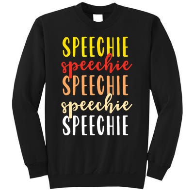 Speechie Retro Boho Speech Language Therapy SLP Gift Sweatshirt