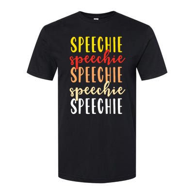 Speechie Retro Boho Speech Language Therapy SLP Gift Softstyle® CVC T-Shirt