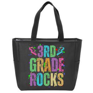 School Rocks Back To School Rockin 3rd Grade Rocks Zip Tote Bag