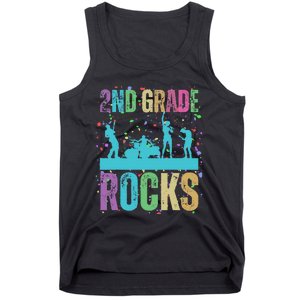 School Rocks Back To School Rockin 2nd Grade Rocks Tank Top