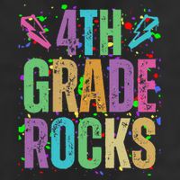 School Rocks Back To School Rockin 4th Grade Rocks Adult Drive Performance Visor