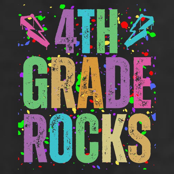 School Rocks Back To School Rockin 4th Grade Rocks Adult Drive Performance Visor
