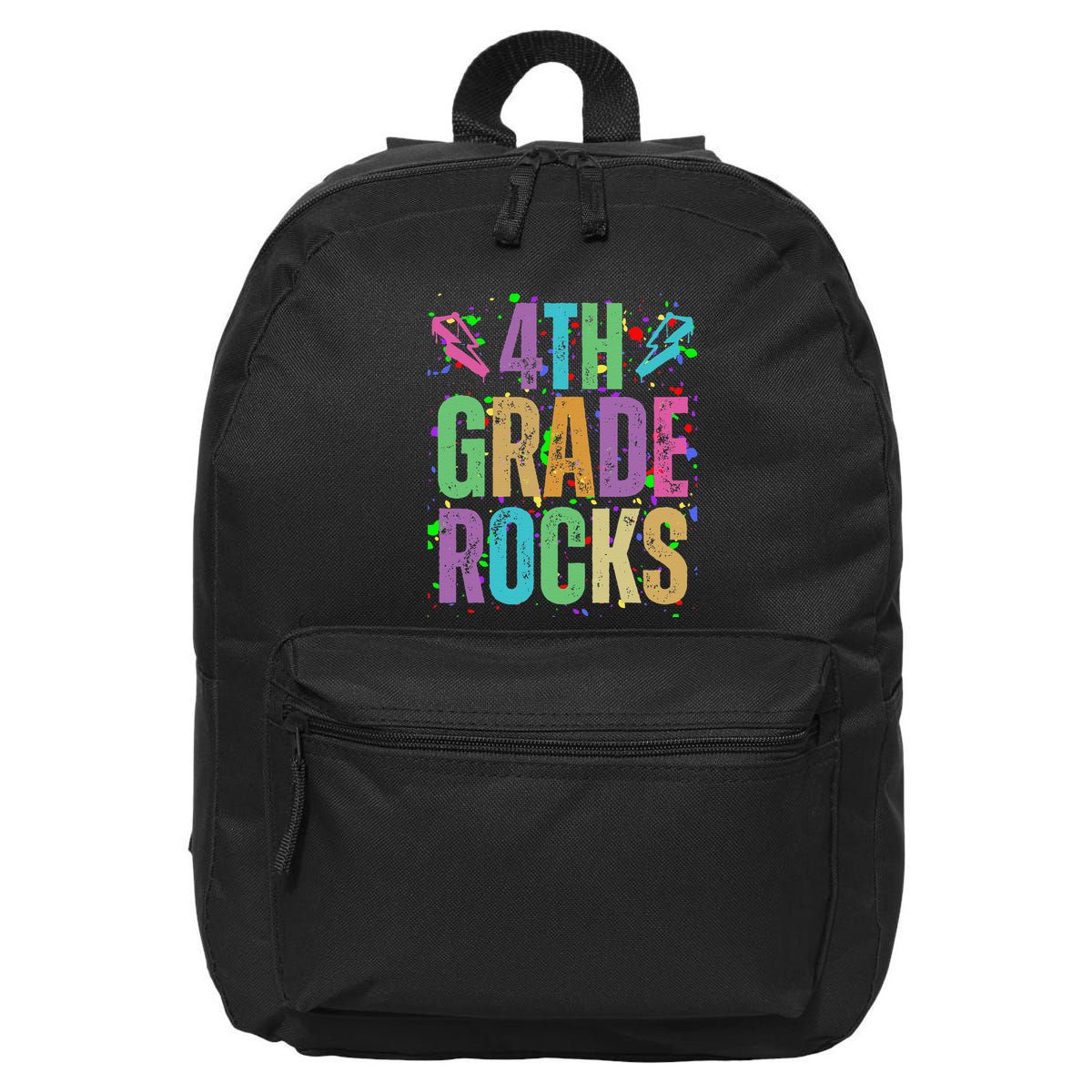 School Rocks Back To School Rockin 4th Grade Rocks 16 in Basic Backpack
