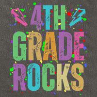 School Rocks Back To School Rockin 4th Grade Rocks Cotton Canvas Backpack