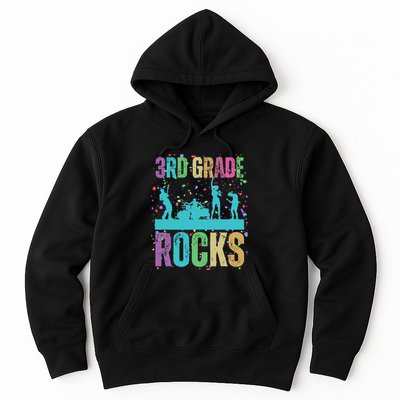 School Rocks Back To School Rockin 3rd Grade Rocks Hoodie