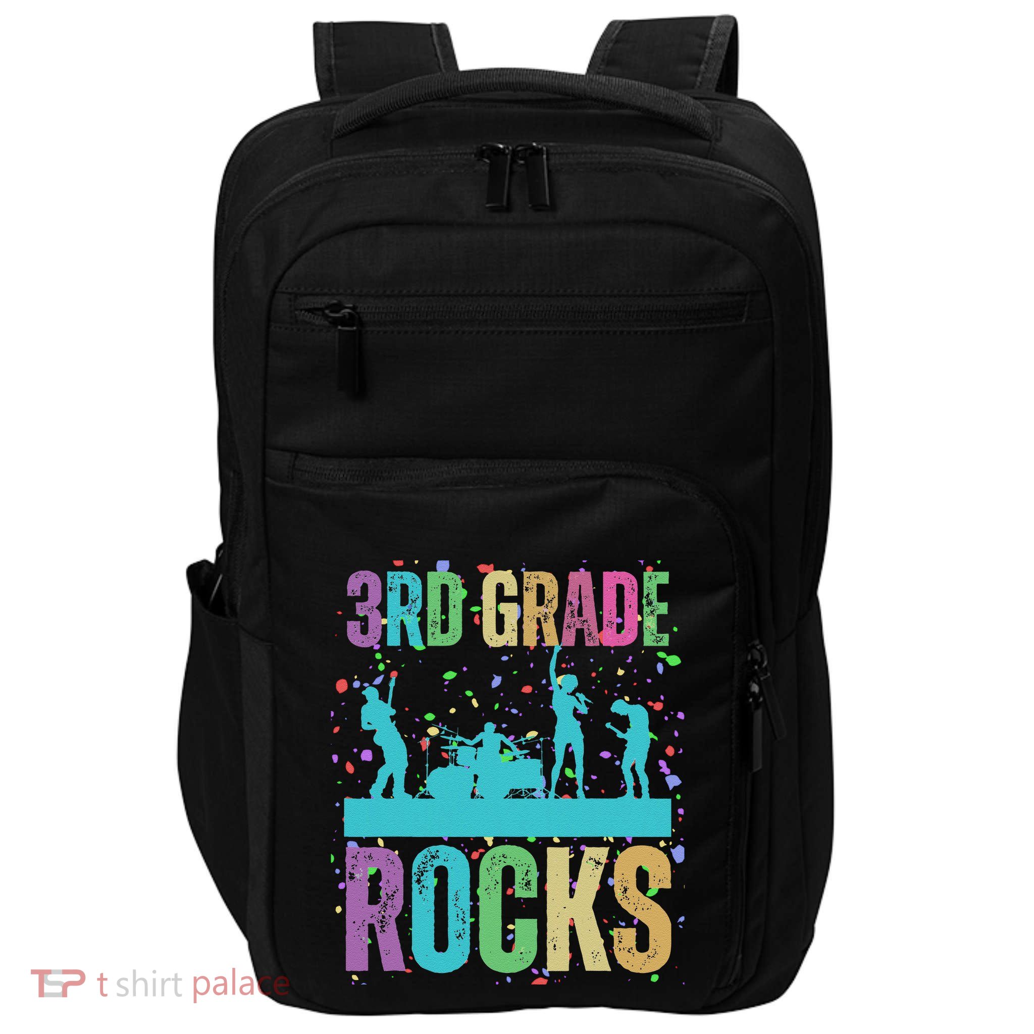 School Rocks Back To School Rockin 3rd Grade Rocks Impact Tech Backpack