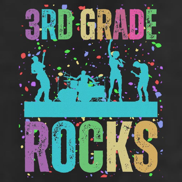 School Rocks Back To School Rockin 3rd Grade Rocks Adult Drive Performance Visor