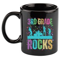School Rocks Back To School Rockin 3rd Grade Rocks 11oz C Handle Ceramic Mug